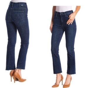 Mother Hustler Ankle Fray Jeans in Partners Undercover Wash Size 27